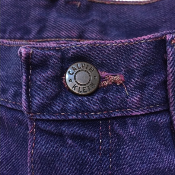 High Waisted Straight Leg Calvin Klein Denim Jeans - Picture 3 of 8